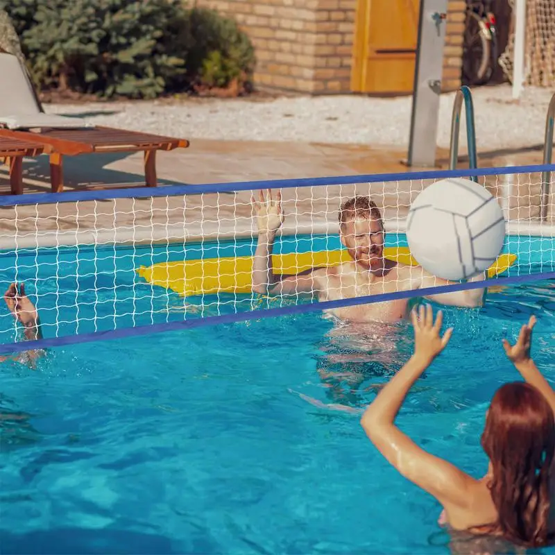 Pool-Volleyballnetz, 457,2 x 91,44 cm, robustes, faltbares Volleyball-Trainingsnetz für den Außenbereich, Innenbereich, Pool, Strand, Rasen Image