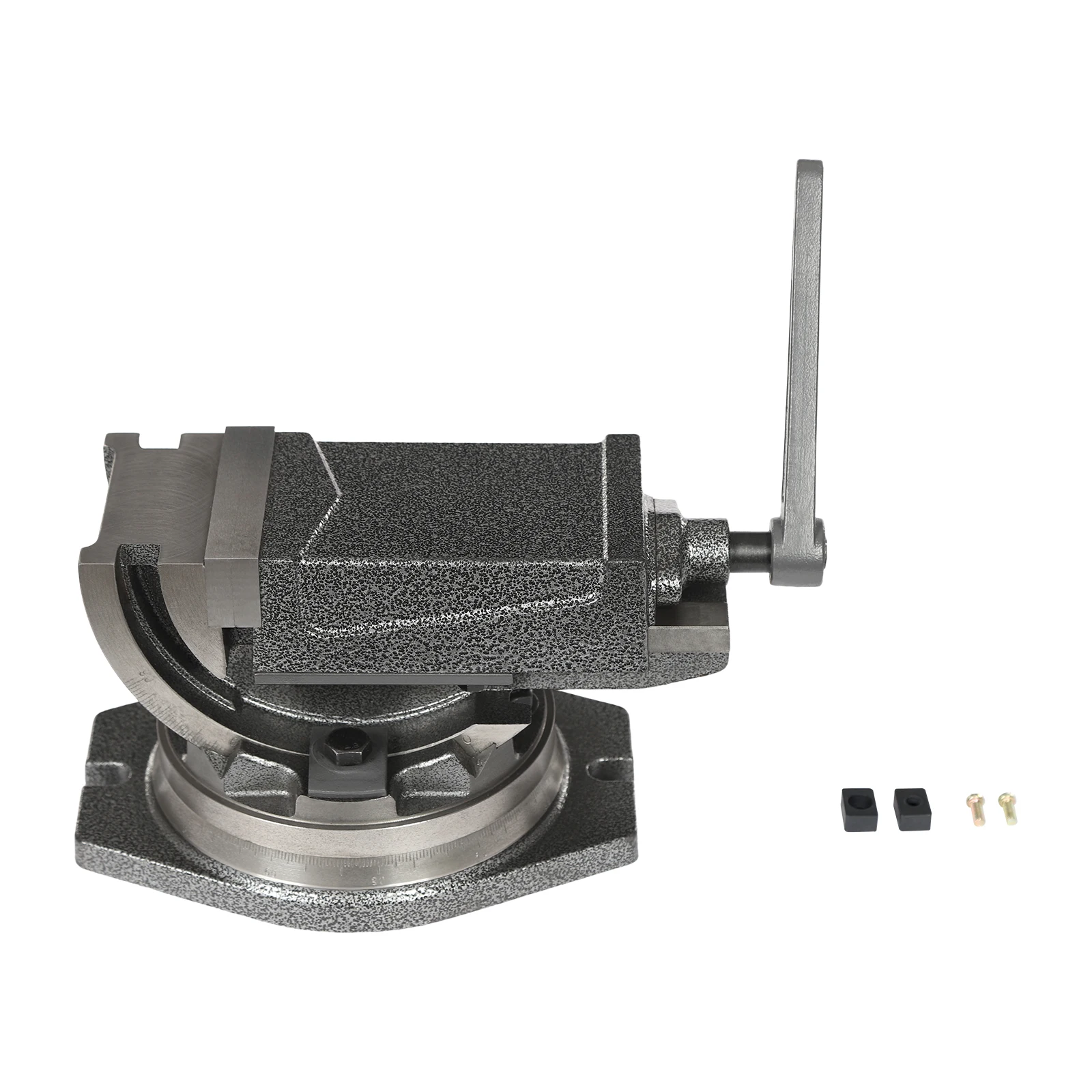 360 ° Drehbarer Manueller Tisch-Schraubstock, 0-90° ° Standardmaßstab-Design, Maximale Öffnung 3,15 Zoll, Maschinenschraubstock für Schleif- und Fräsmaschinen Image