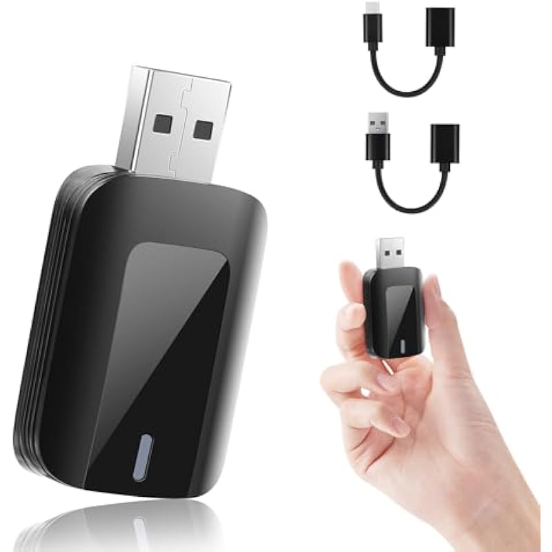 Adattatore Wireless 2 In 1 Per Android Auto E Carplay, Converte La Chiavetta Android Auto/carplay Cablata In Wireless, Compatibile Con Auto Dotate Di Carplay E Carplay, Plug & Play, Usb C/a
