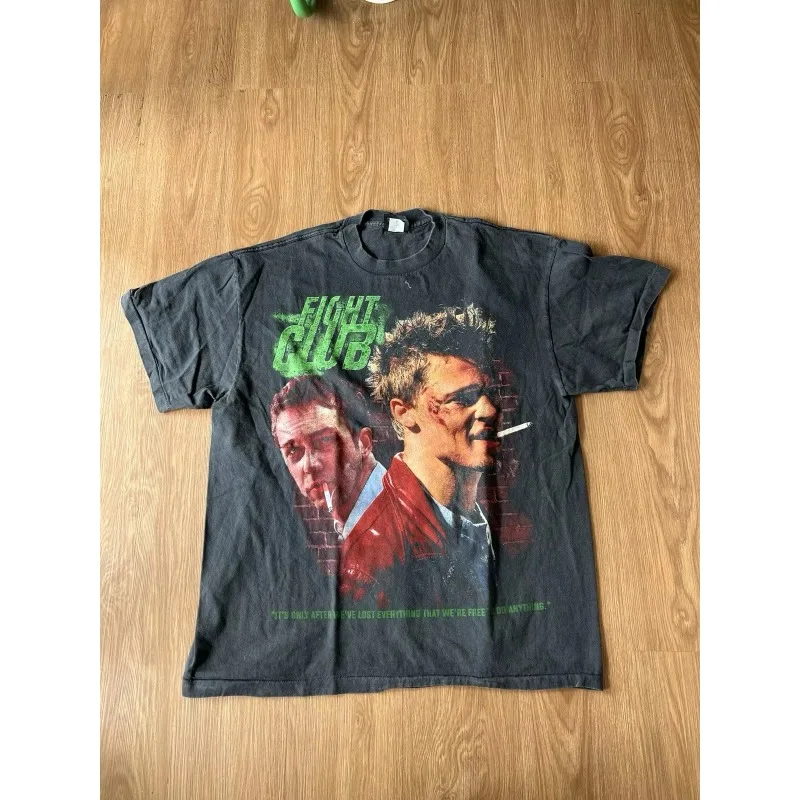 Hip-Hop Bedrucktes Oberteil Y2K Retro Film T-Shirt Sommer Neuer Lässiger Original-Stil Unisex T-Shirt