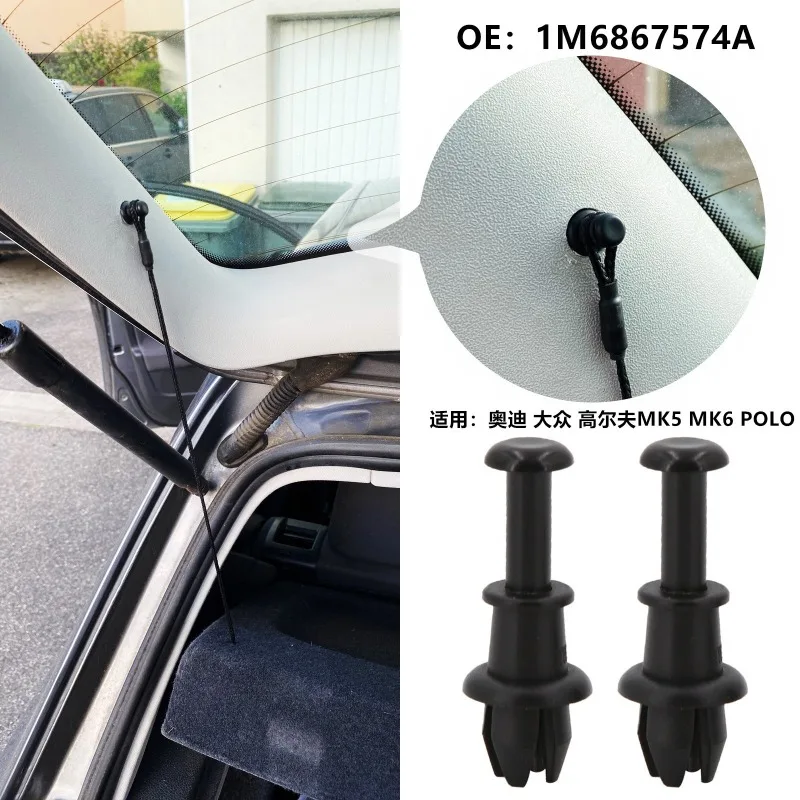 2/4PCS Auto Retainer Clips Schwarz Fahrzeug Stamm Gepäck Rack Haken Pivot Verschluss Schnalle Innen Trim Karte tür Liner Feste Klemme Image