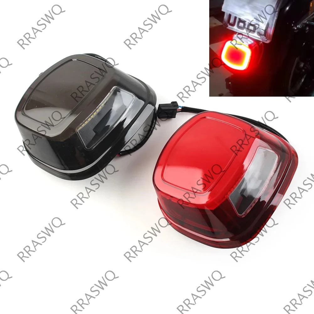 Motorrad LED Bremse Hinten Rücklicht Rauch/Rote Linse Rücklicht Für Harley Davidson Touring Softail Dyna Sportster