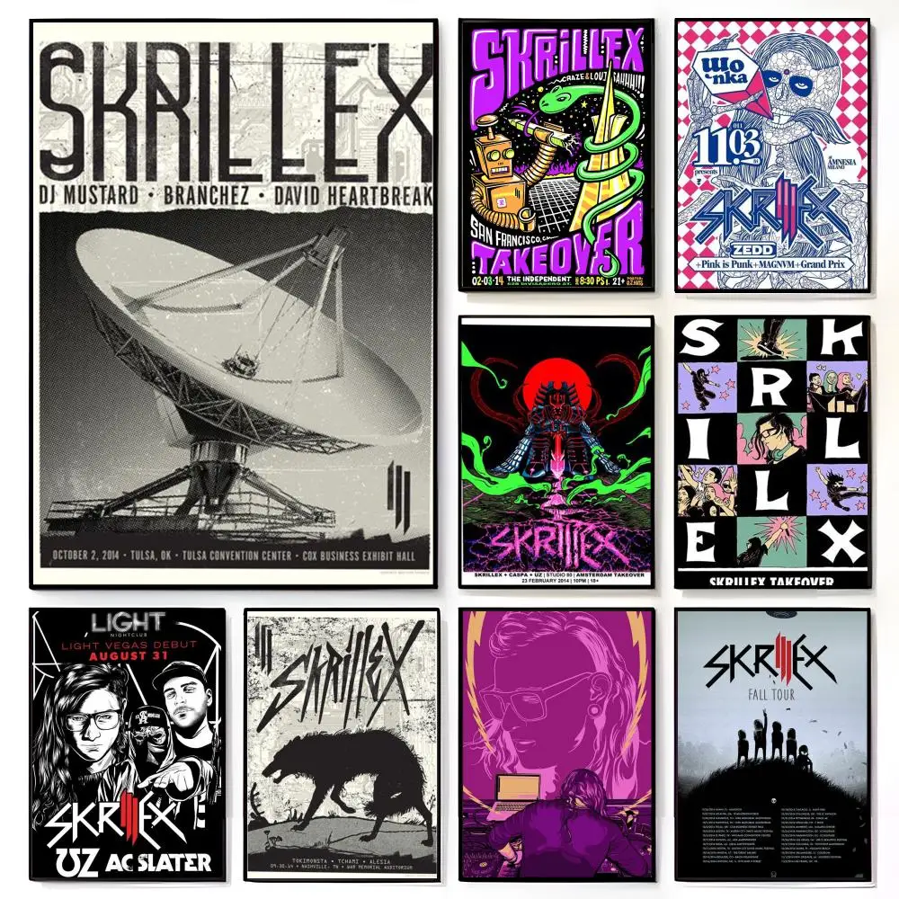 s-Skrillex Poster, amerikanischer Film, Wandbild, Heimdekoration, Kinderzimmer, Wanddekoration, Druck Image