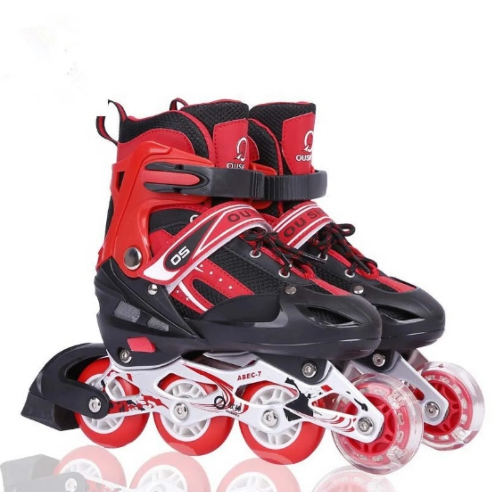 Inline-Skates Verstellbare Rollschuhe für Frauen Mädchen Jungen Inline-Skates für Erwachsene mit Großen Rädern