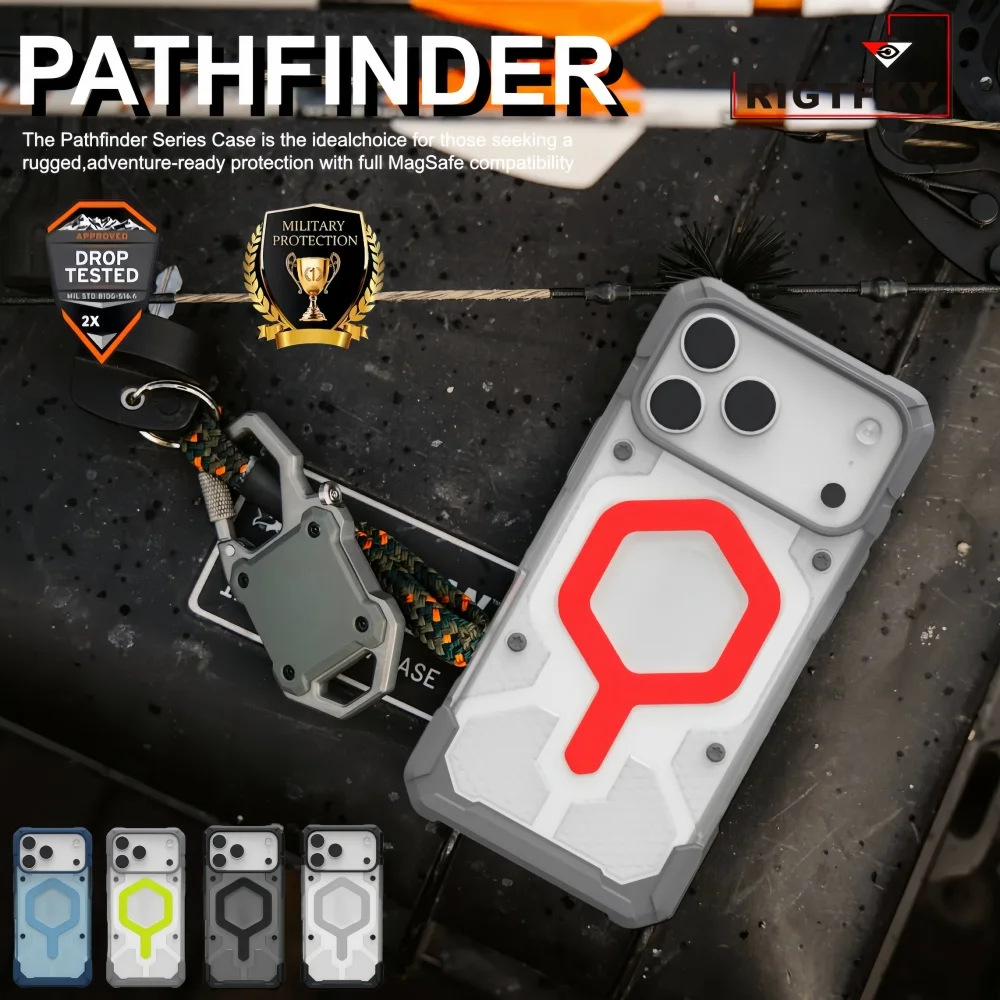 Original Pathfinder Handyhülle für iPhone 17 Air Pro Max 16 15 14 13 12 17PRO Stoßfeste Panzerhülle Magnetische MagSafe Schutzhülle Image