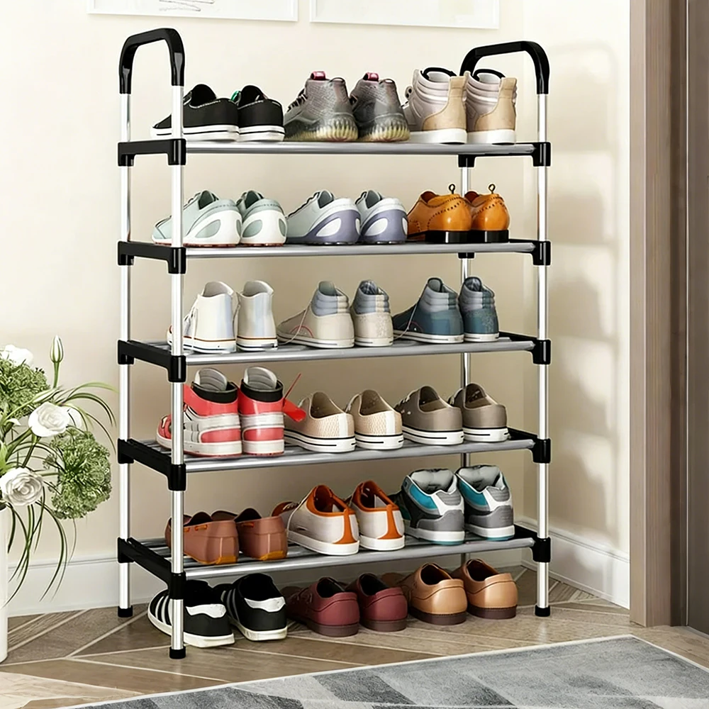 Quickly Assembled Shoe Rack, Adjustable Shoe Organizer Household Space Saving Storage Sundries Shelf For Entryway Living Room
