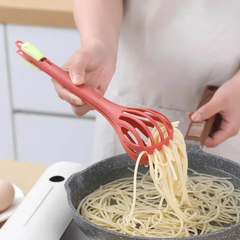 1 Stück 2-in-1-Lebensmittel-Clip und Eierschneebesen, Multifunktions-Schneebesen zum Kochen von Brot, manueller Mixer, Handmixer aus Kunststoff Image