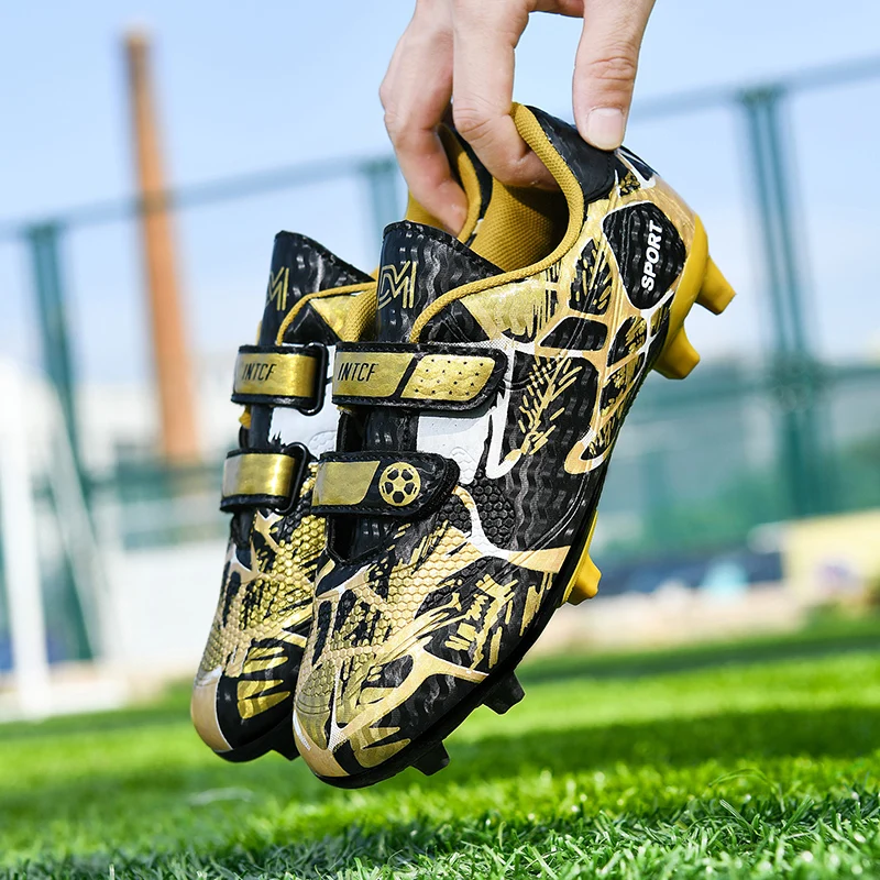 Professionelle Fußballschuhe für Kinder, Futsal-Sneaker, Outdoor-Fußballschuhe mit niedrigem Schaft, leichte, rutschfeste Sportschuhe für Jungen