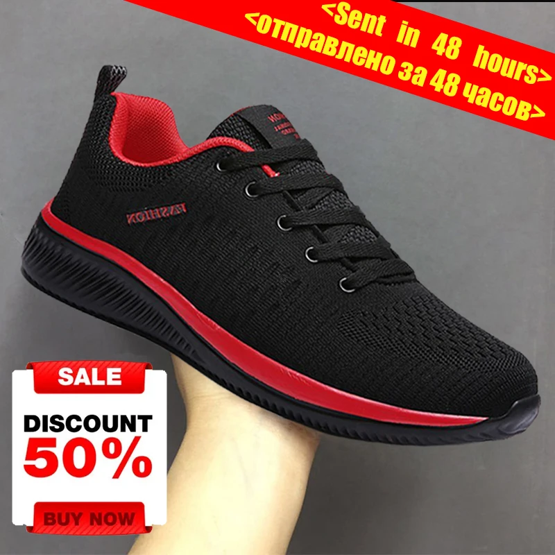 Sportschuhe Männer Leichte Laufschuhe Turnschuhe Fuß Lässige Atmungsaktive Schuhe Nicht-rutsch Bequem schwarz Große Größe 38-48 hombre