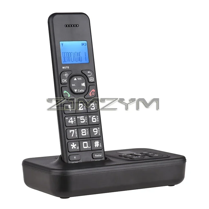 Schnurloses Telefon, erweiterbares Freisprech-Handset, kabelloses Telefon für zu Hause, unterstützt einstellbarer Klingelton