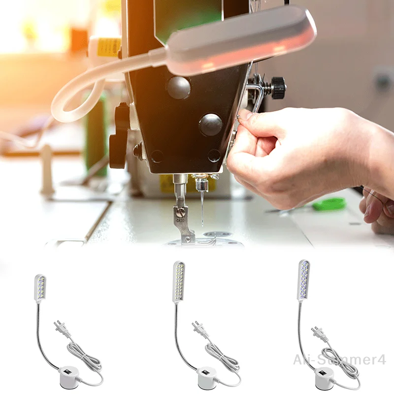 10/20/30 LED Industrielle Nähmaschine Beleuchtung Lampe Kleidung Maschine Zubehör Arbeitslicht 360° ° Flexibler Schwanenhals Image
