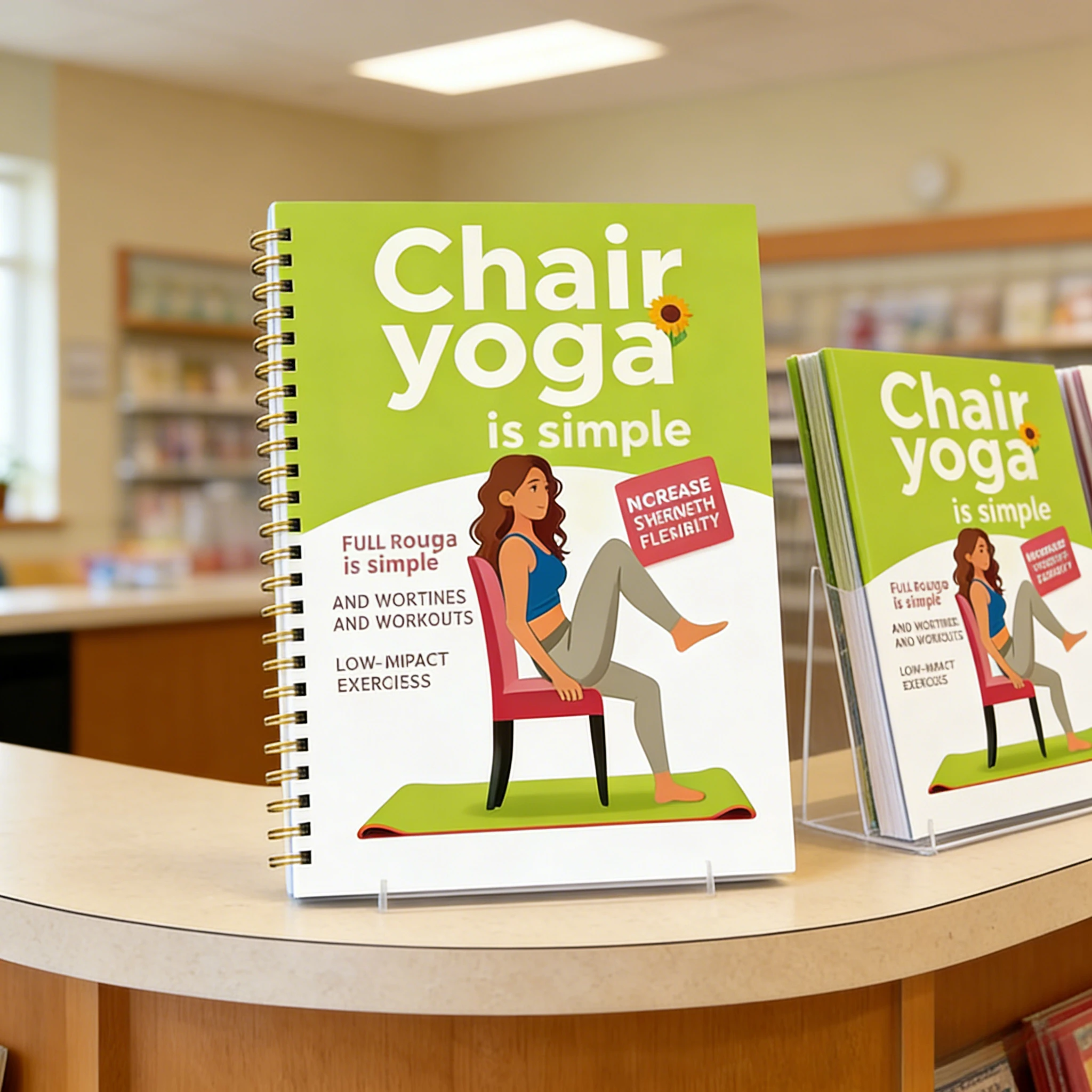 Premium Chair Yoga Guide: 30-Day Transformation Plan, 60 Low-Impact Workouts, Spiral Bound Professional Fitness Manual, 2026