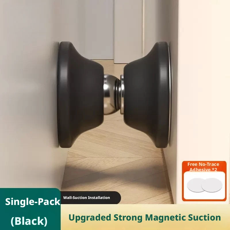 Geräuschloser Türstopper mit Anti-Kollisionsfunktion: Starker magnetischer Silikonhalter für Hotel- und Haustüren