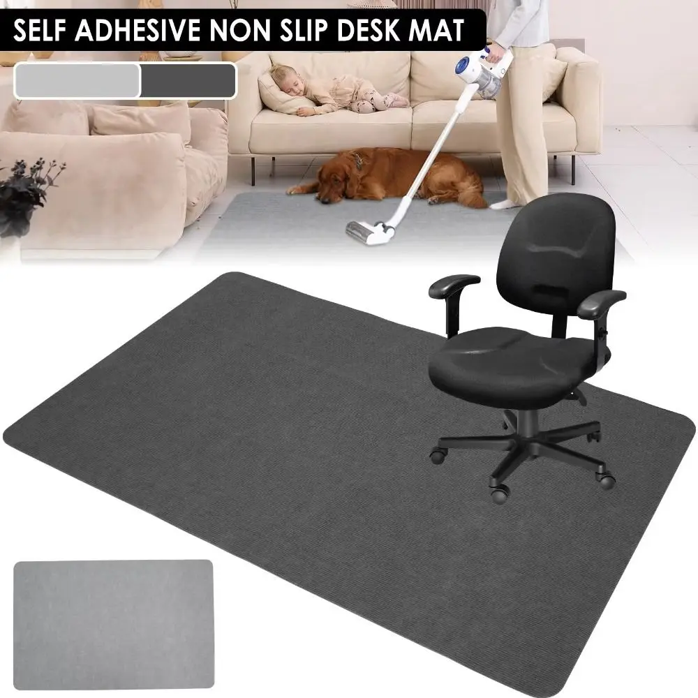 Fashion Non Adhesive Office Chair Mat Self-adhesive Anti Slip Wooden Floor Protection Pad Rolling Wheelchair Carpet Home Office