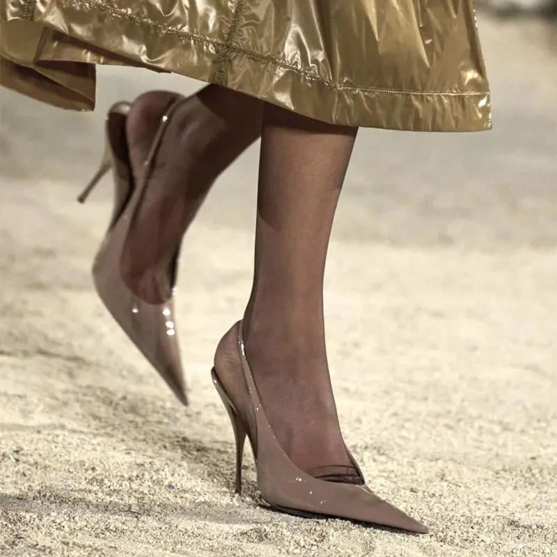 Schuhe für Damen 2026 High-Heel 9,5 cm Damen-Sandalen Größe 34-43 Neue Mode Spitze Sommer-Damenschuhe Alias De Mujer