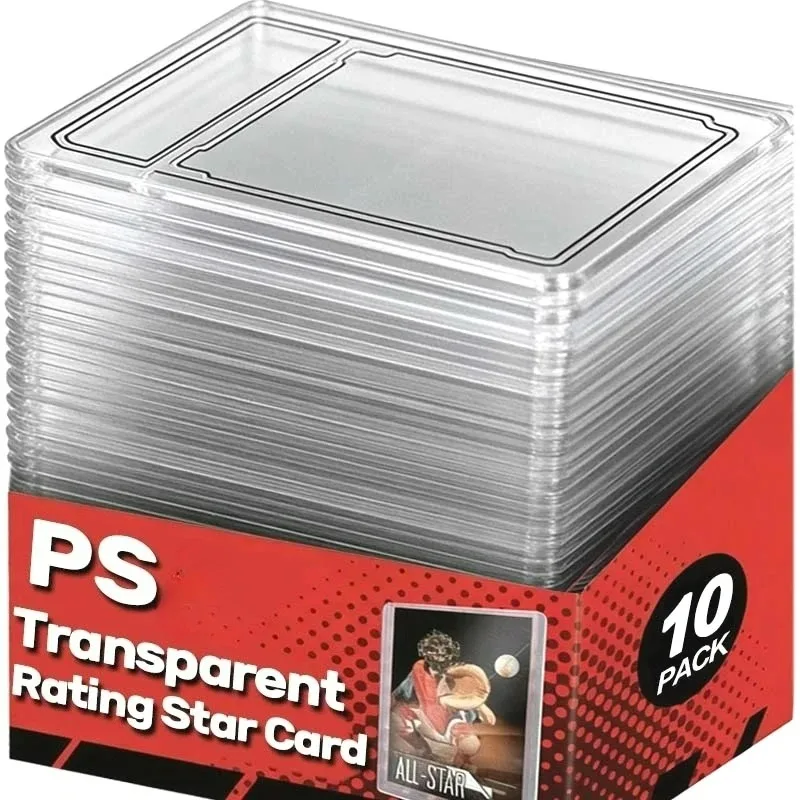 PS Card Case Holder Plastic Rating Star Card Protector Sleeves Idol Photo Game Card Cover Waterproof Collector Display Supply