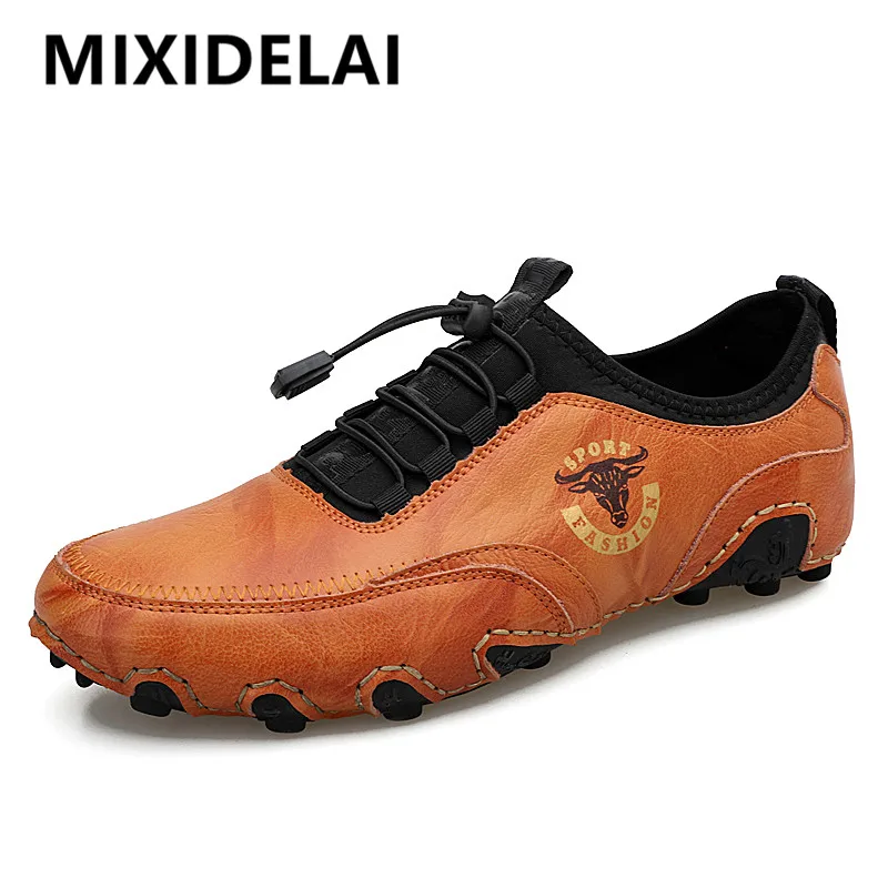 2026 Neue Herren-Freizeitschuhe Modische Bequeme Herrenschuhe Hochwertige Leder-Fahrschuhe Handgefertigte Flache Schuhe Größe 48