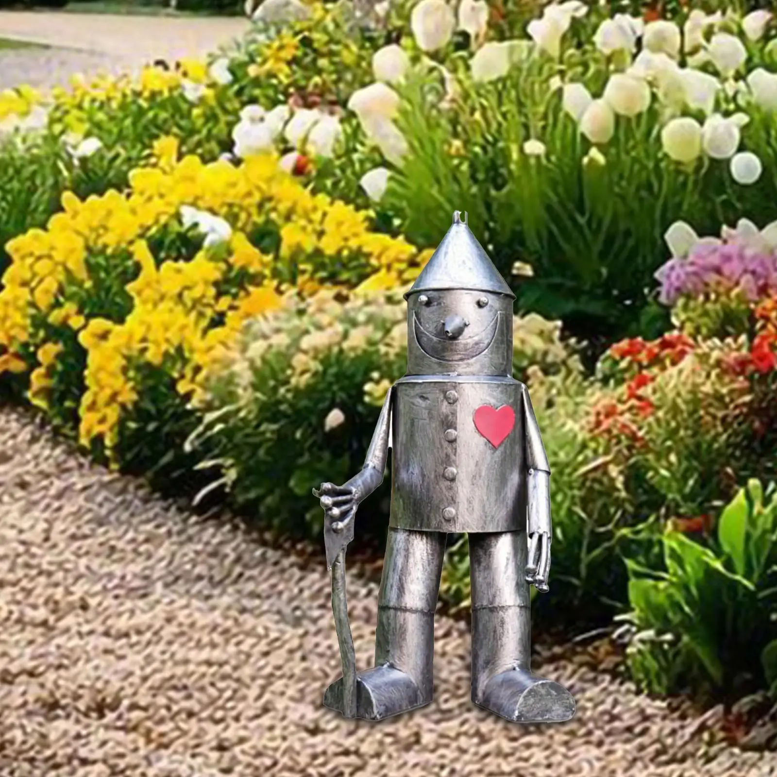 Tin Man Outdoor Statue Resin Whimsical Garden Figurine Lawn Ornament Modern Yard Decor for Garden Decoration Sculpture