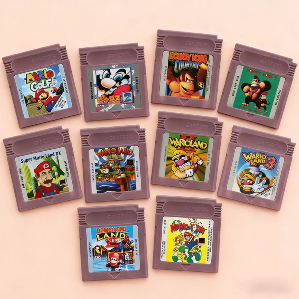 Mario Series GBC 16 Bit Game Video Game Cartridge Console Card Wario Land Donkey Kong Wario Land 2 Yoshi For GBC/GBA