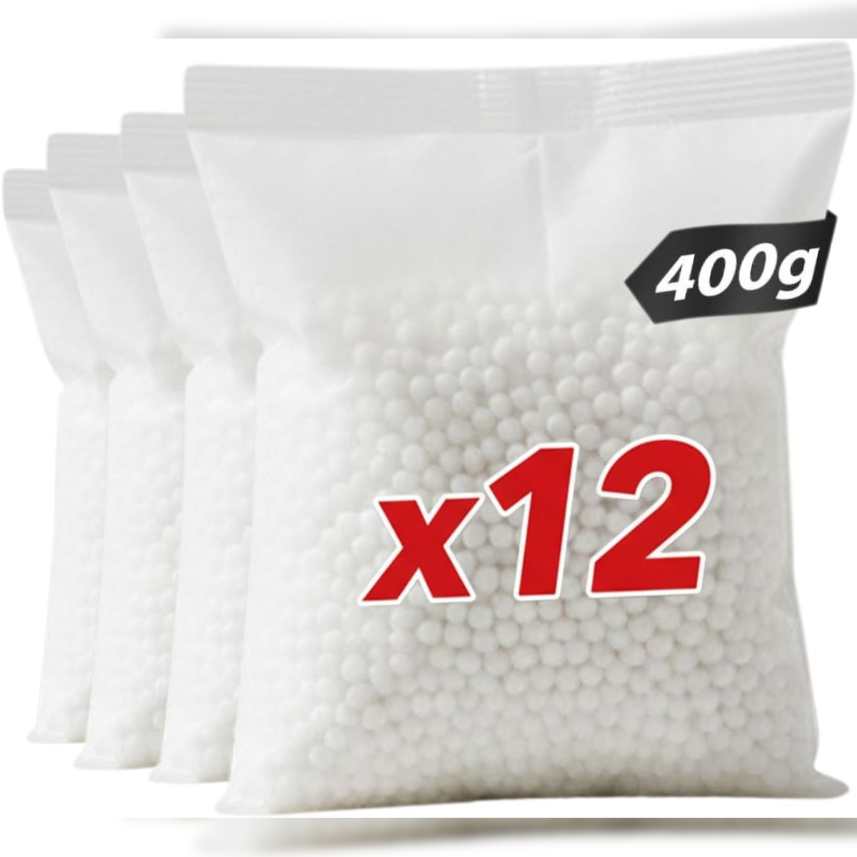 KARAT 12 x Nachfüllbeutel Habo für Luftentfeuchter Raumentfeuchter 12 x 400 g Granulat Image