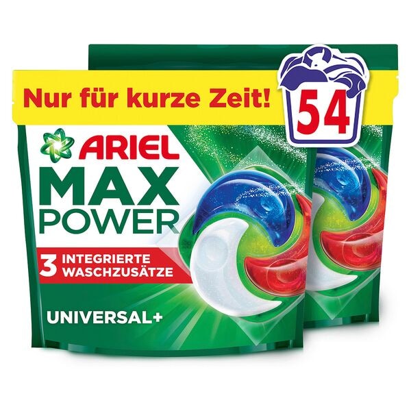 ARIEL Waschmittel-Pods »MaxPower UNIVERSAL+« 54 WL grau