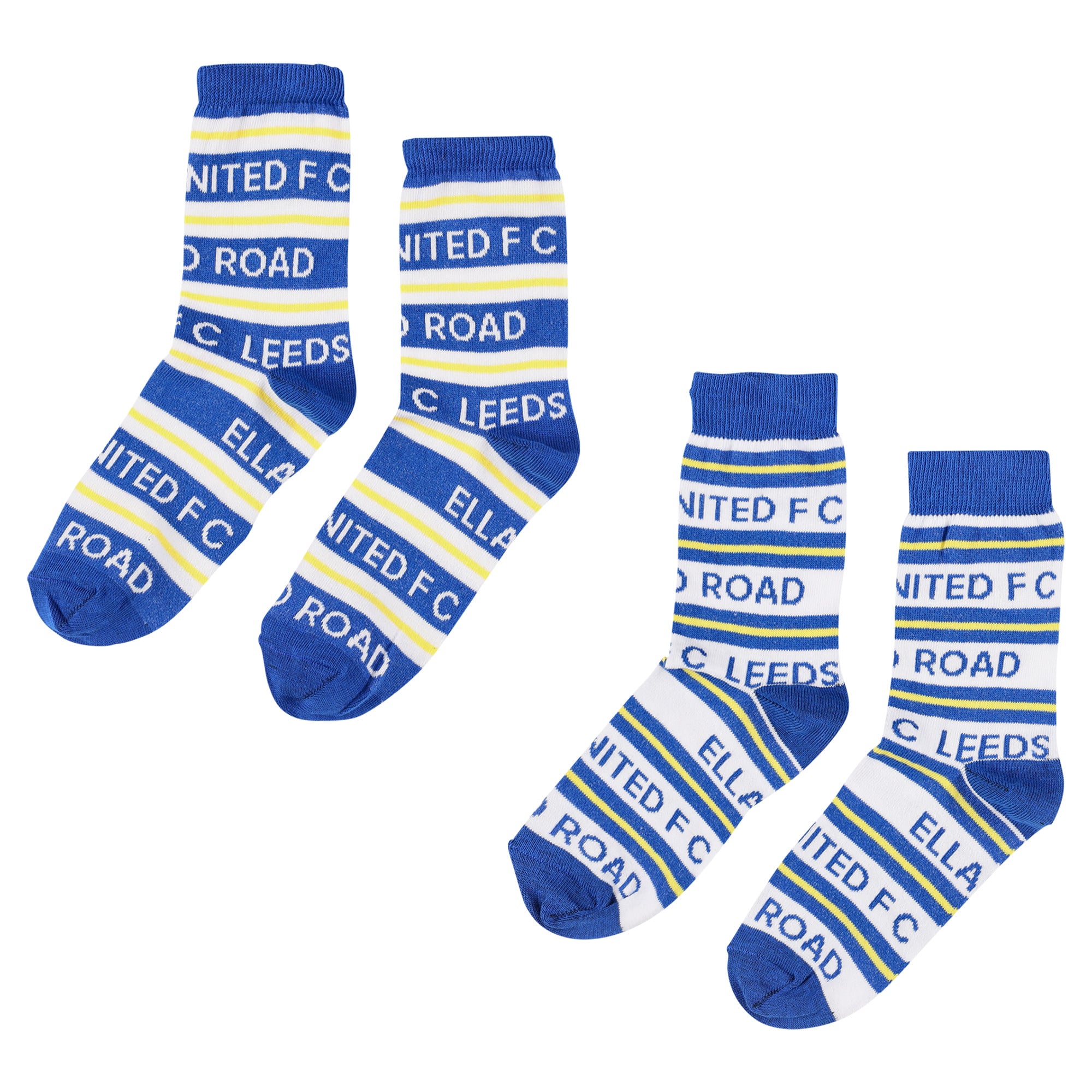 Lot de 2 paires de chaussettes Leeds United - Blanc - Enfant
