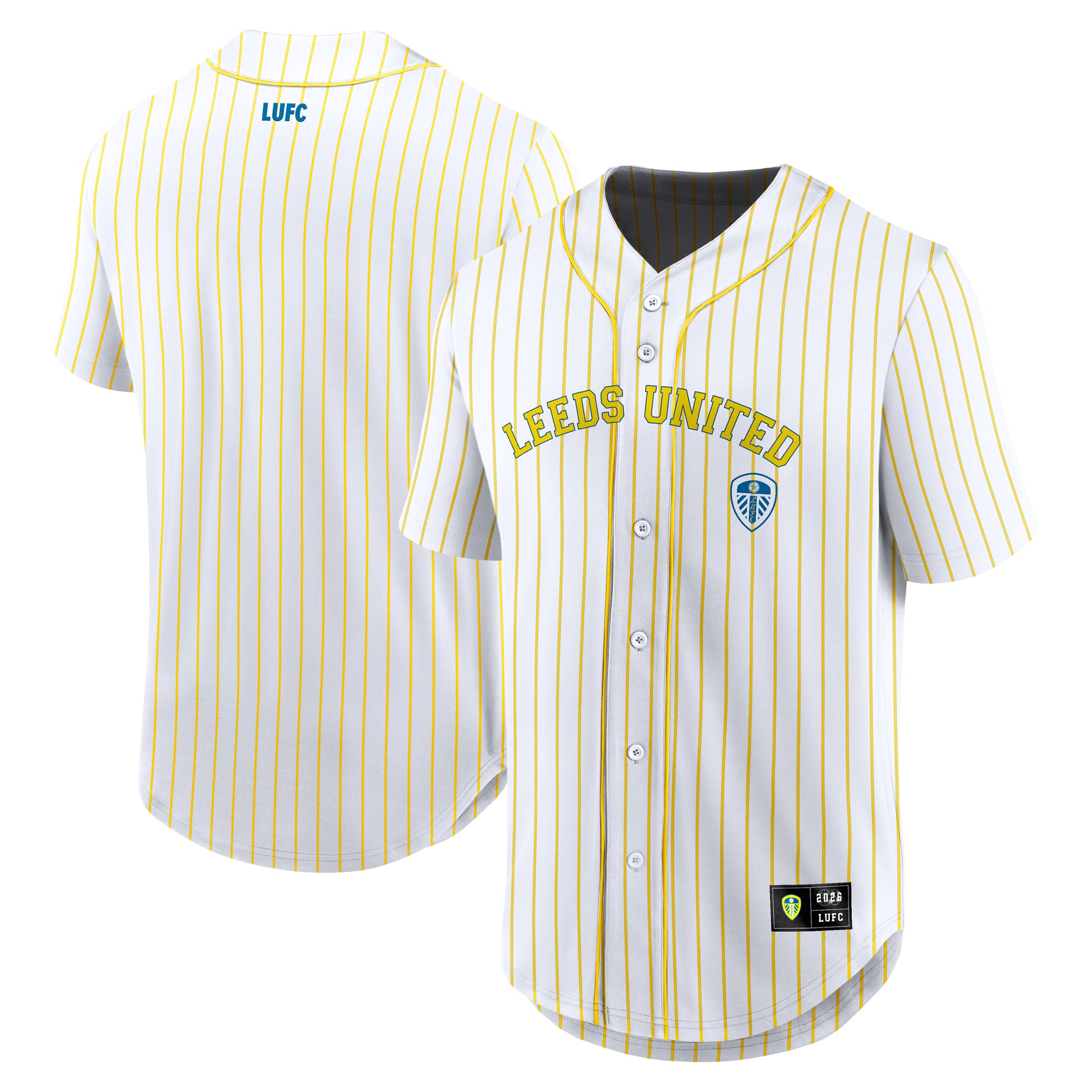 Leeds United Baseball Trikot – Weiß – Herren
