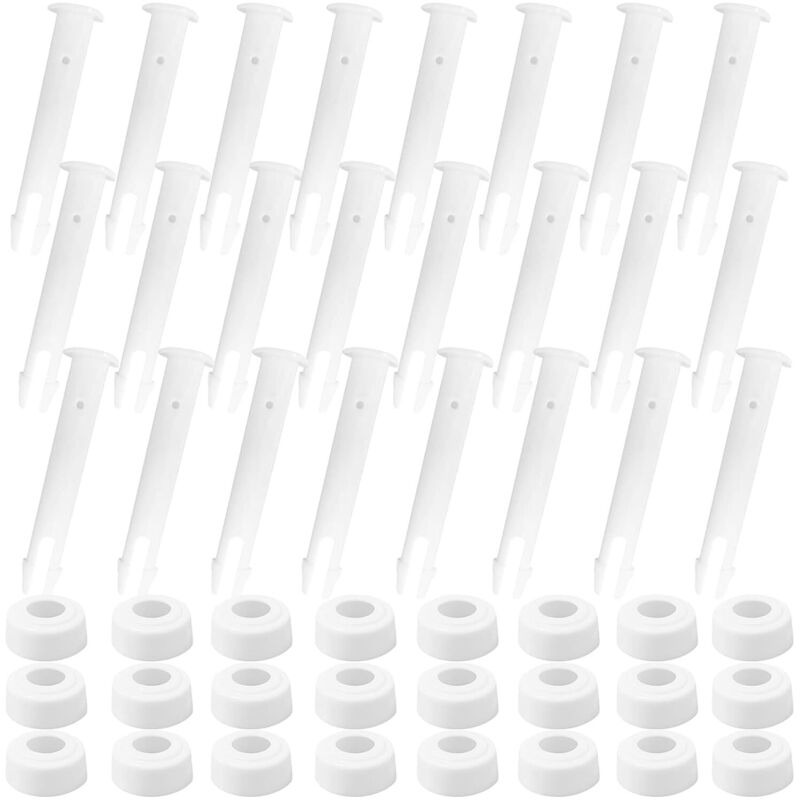 24 Perni Per Piscina, Perni Di Ricambio Per Perni Per Piscina, Giunti Per Piscina In Plastica, Perni In Plastica, Giunti Per Piscina, Perni Per Telaio Piscina, Perni Per Giunti Piscina (24 Pezzi)