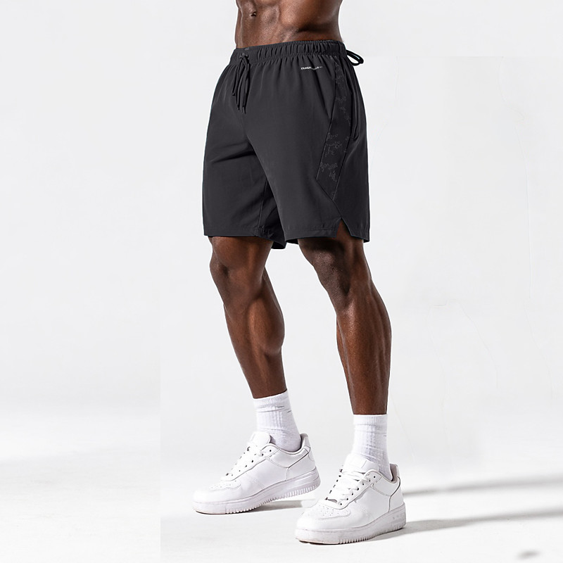 Men's Active Shorts Casual Shorts Athletic Short Pocket Elastic Waist Plain Plain Solid Quick Dry Sports Above Knee Outdoor Gym Training Sports Sport Blue Lake blue Micro-elastic