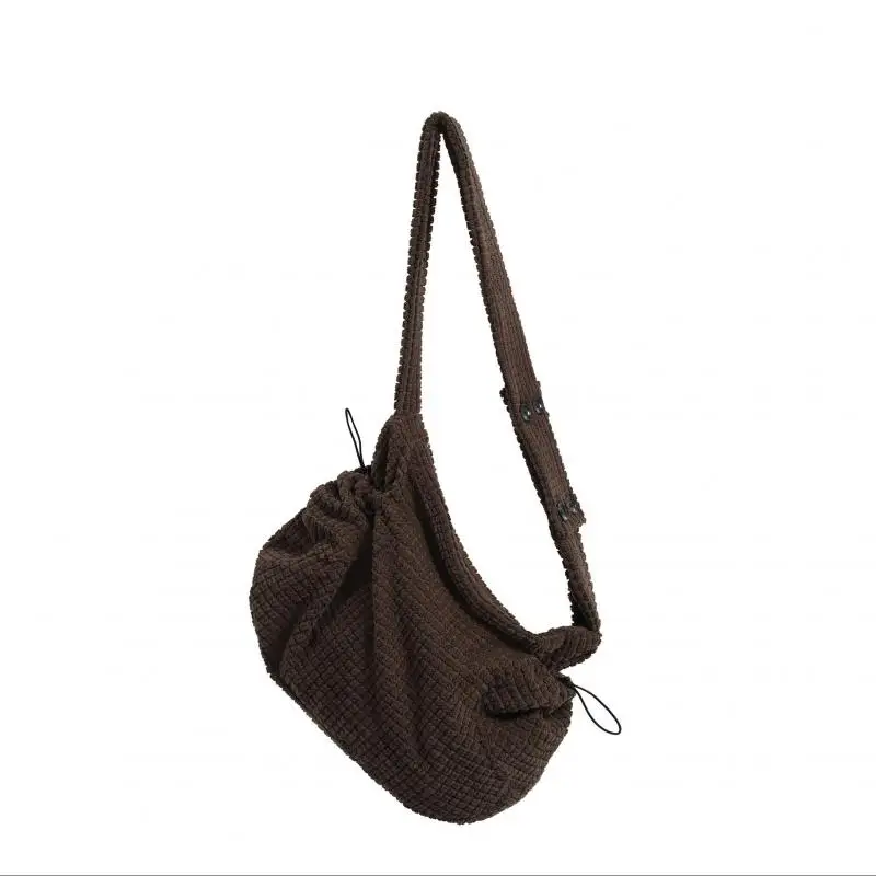Nouvelle mode agneau polaire Texture particules Texture femmes sac décontracté polyvalent banlieue unique épaule sac à bandoulière croisé à la mode