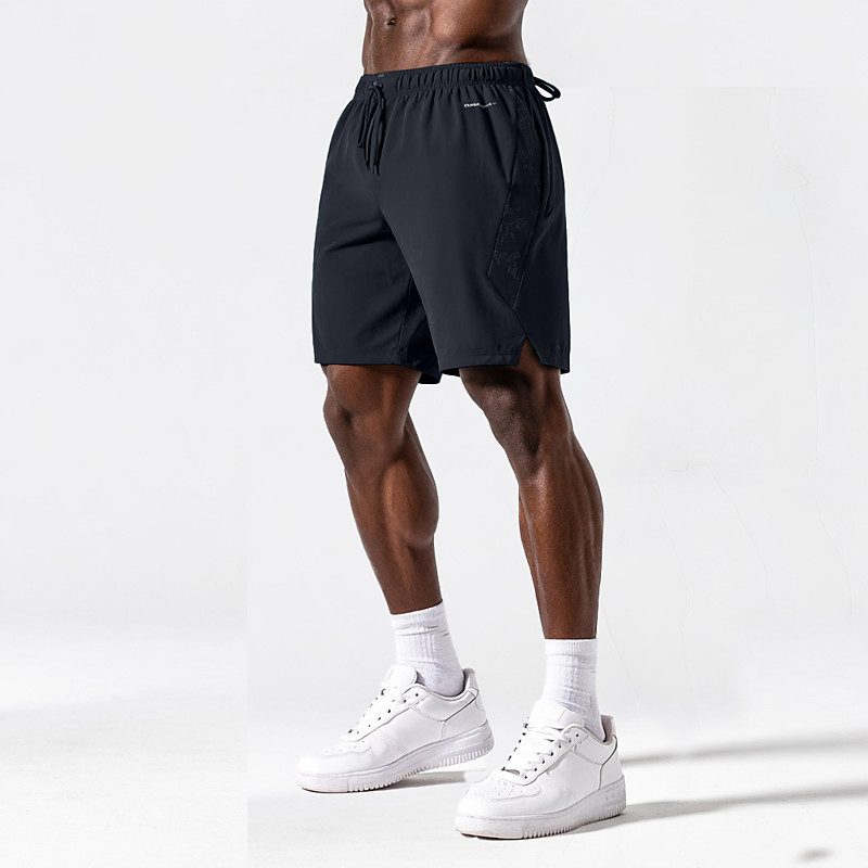 Men's Active Shorts Casual Shorts Athletic Short Pocket Elastic Waist Plain Plain Solid Quick Dry Sports Above Knee Outdoor Gym Training Sports Sport Blue Lake blue Micro-elastic