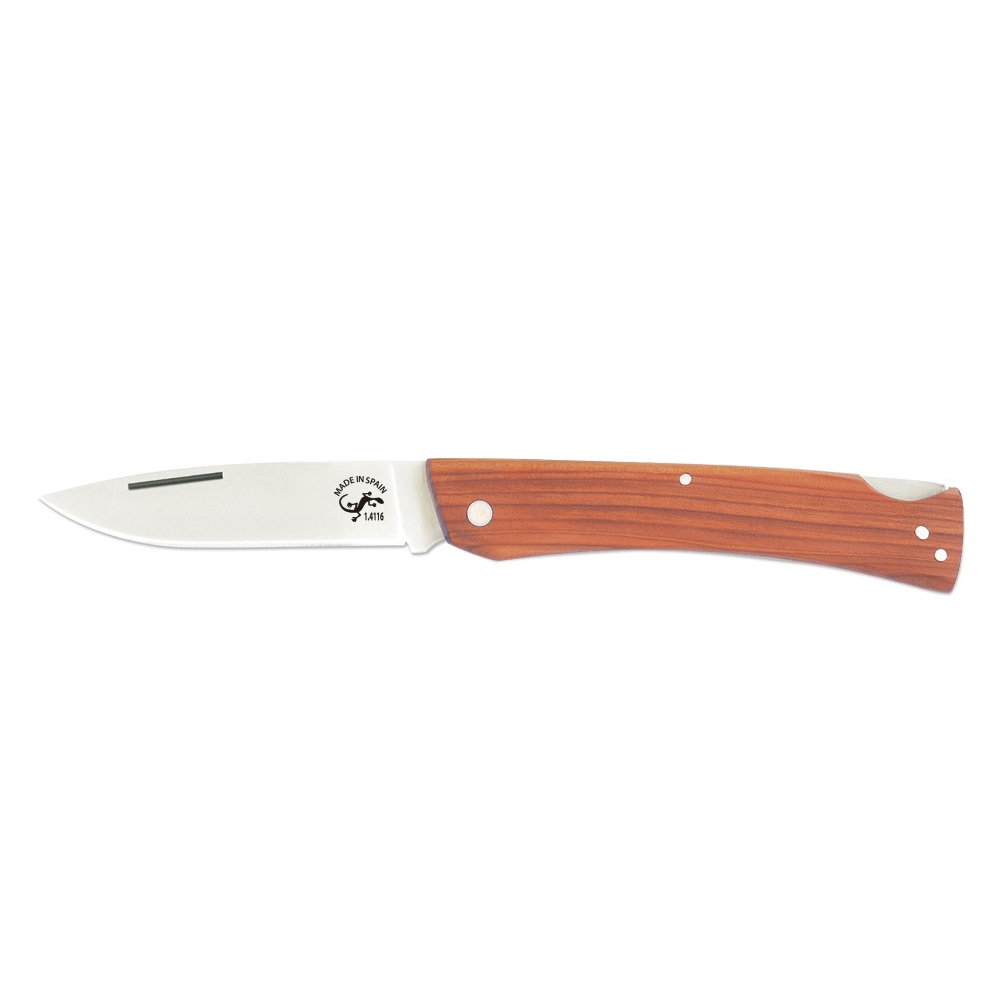 Coltello Salamandra 180041, Cache Di Tasso, Lunghezza Totale 17,5 Cm, 65 Grammi Di Peso, Lama 1,4116 Di 7,5 Cm + Disegnare Fazzoletto