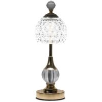 Lampada Da Tavolo In Cristallo Senza Fili - 3 Colori - Lampada Da Tavolo Led Vintage - Lampada Da Tavolo Led Senza Fili - Lampada Da Tavolo Senza Fili - Lampada Da Tavolo A Batteria - Dimmerabile [cla