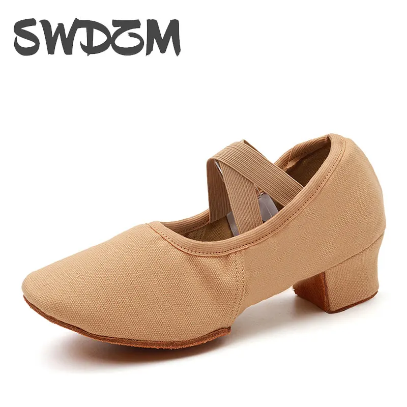 Frauen Tanz Schuhe Lehrer Ausbildung Schuhe Erwachsene Latin Schuhe Mädchen Weiche sohle Ballett Schuhe Jazz Yoga Bauchtanz Schuhe Weibliche