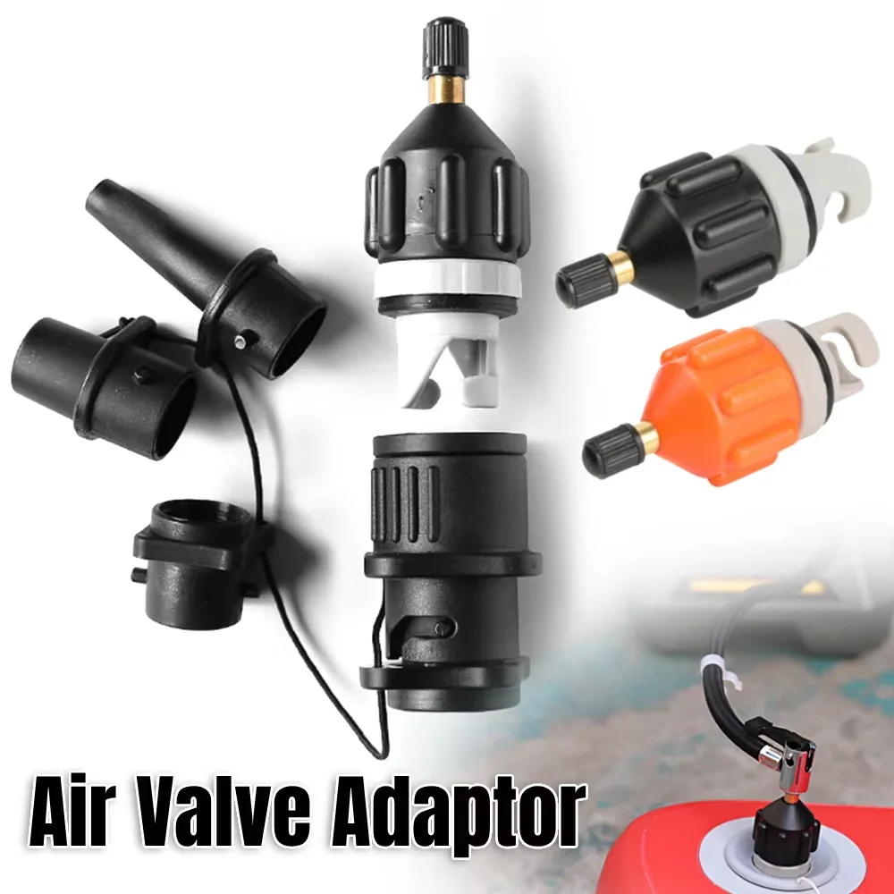 Paddleboard Luftdüsen-Set Aufblasbare Boot-Luftmatratze Multifunktionales Aufblasgerät Pumpenadapter-Set für Schlauchboote und Surfbretter Image