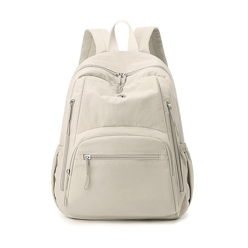 Zaino da donna impermeabile in poliestere, disponibile in vari colori, capiente con numerose tasche, spallacci regolabili, ideale per la scuola superiore. studenti universitari, ritorno a scuola,