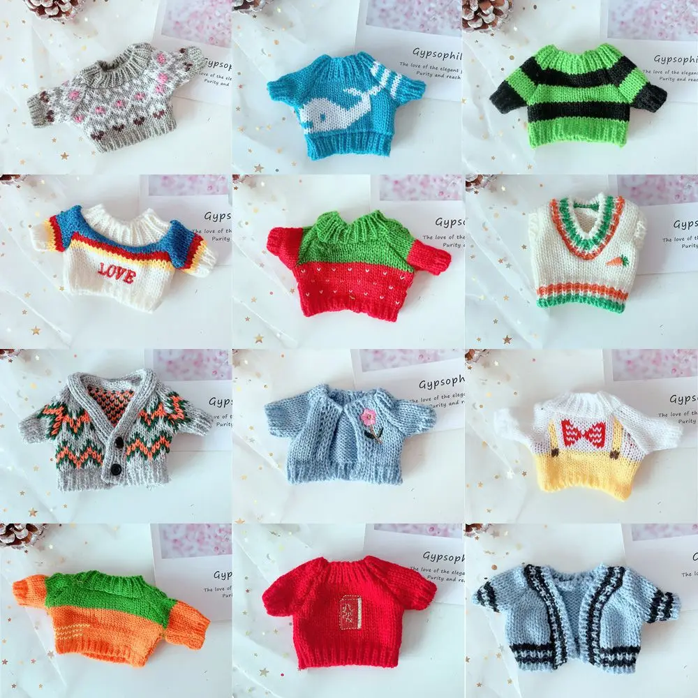 Puppen kleider für 20cm Puppen Plüsch puppen kleidung Pullover Stofftier puppen Outfit für Idol puppen Zubehör