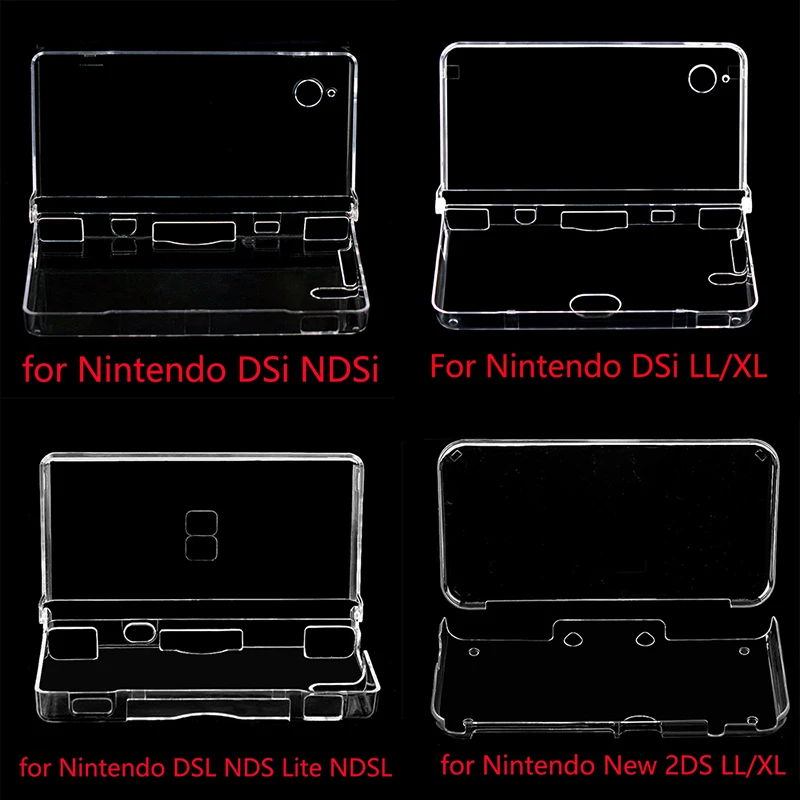Kunststoff Klar Kristall Schutzhülle Hard Shell Haut Fall Abdeckung Für Neue 3DS XL LL NDS Lite NDSL NDSi XL LL GBA SP PSP GO PSV Konsole Image