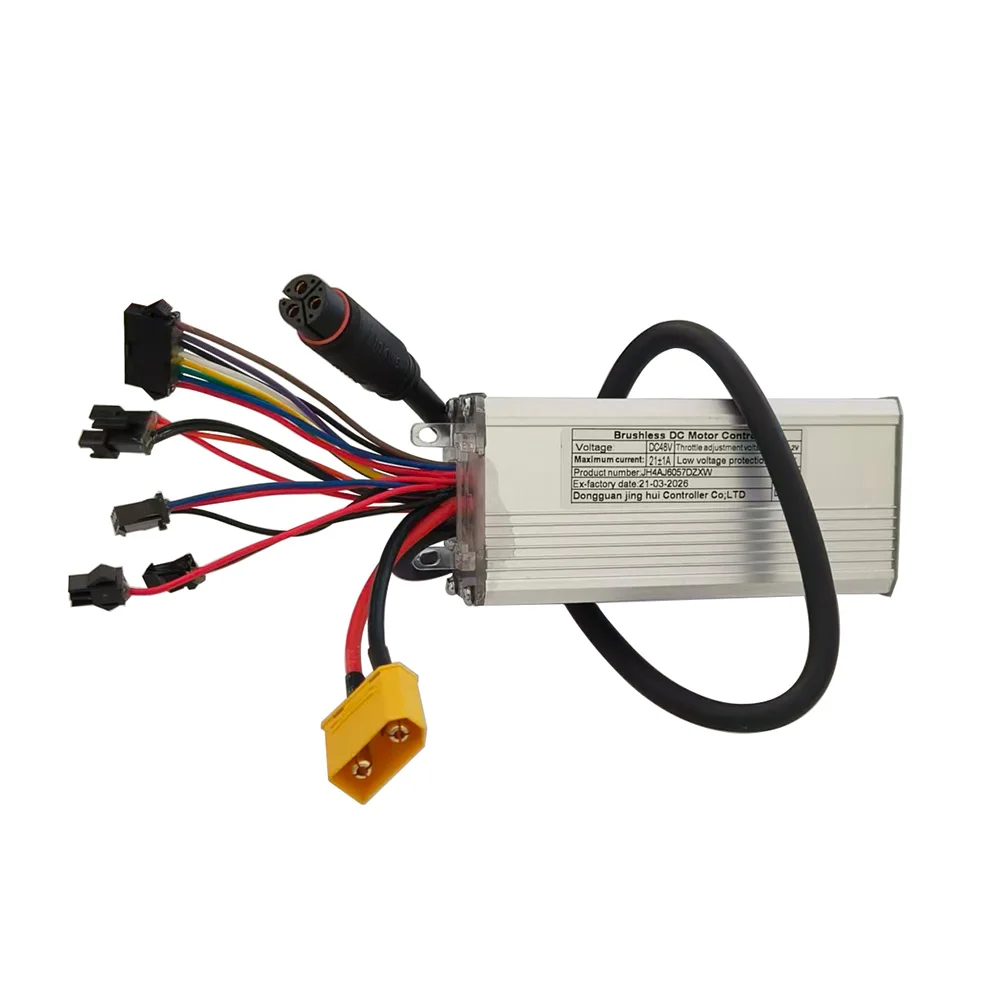 Bürstenloser Motorcontroller für E-Bikes JH4AJ6057DZXW 48V 21A Display-Geschwindigkeitsregler für Elektroroller und MTB Image