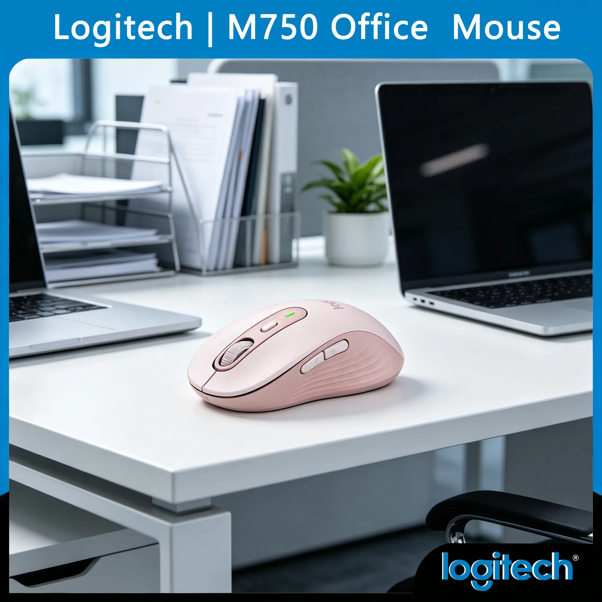 Bestseller Logitech M750/G304/G203/MX Anywhere 3S/M330/M650 SmartWheel Silent Click Ergonomisches Mauspad mit 24-Monatiger Batterie Image