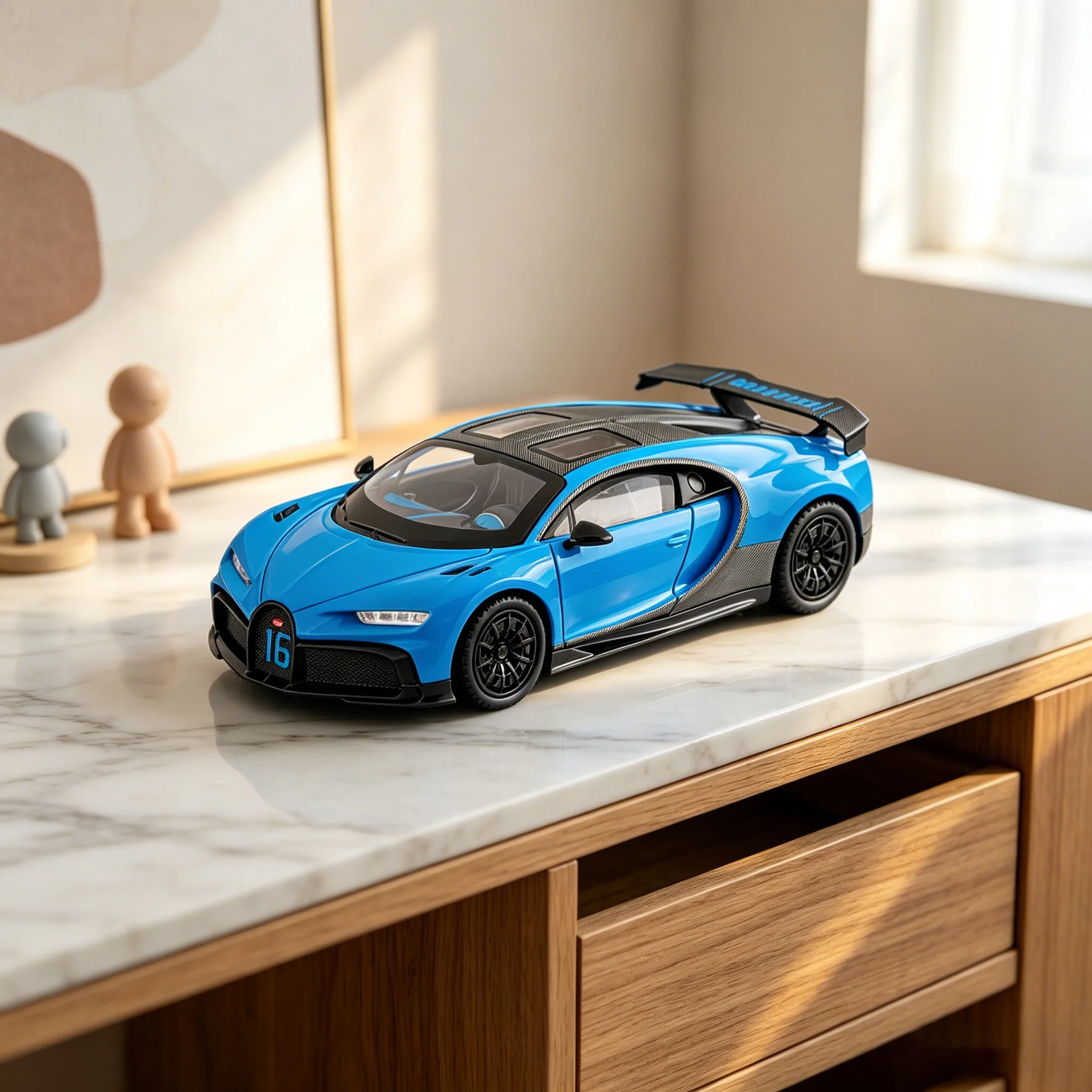 Bugatti Chiron im Maßstab 1:24, Legierungs-Druckguss-Automodell, Simulation, Kinderspielzeug, Sportwagen, Sammlerstück, Jungen-Geschenk