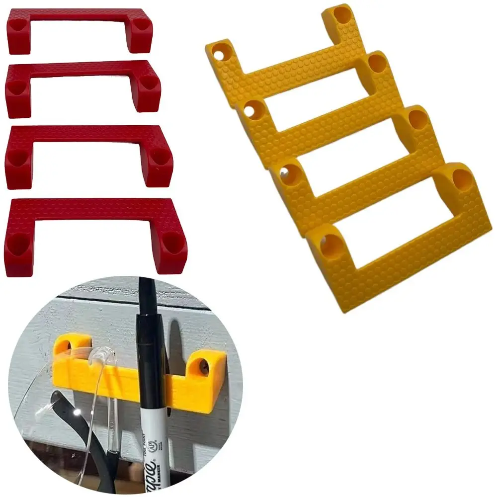 Support mural universel pour outils, 4 pièces, pour ruban à mesurer, accessoires d