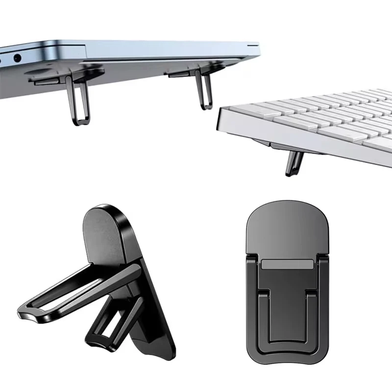 Verstellbarer, zusammenklappbarer Laptop-Ständer mit Mini-Beinen, ultradünn, tragbar, Kühlhalterung, unsichtbare Halterung für MacBook-Laptops Image
