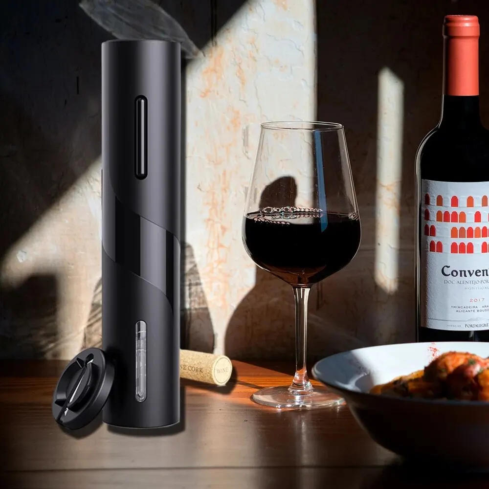 Elektrischer Flaschenöffner für Rotwein mit Folienabschneider, Automatischer Rotweinöffner, Küchenzubehör und Gadgets Image