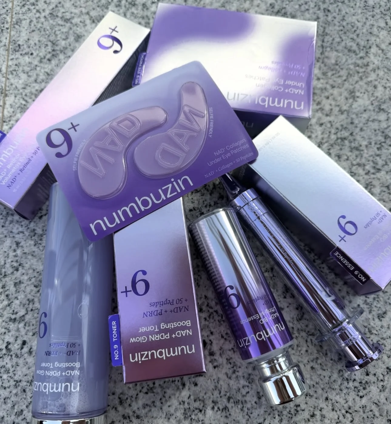 Original Numbuzin No9+ Gesichtspflege-Kollektion NAD+ PDRN Glow Boost Toner 5+Glutathion Vitamin Konzentrierte Essenz 3+Bifida Serum Image