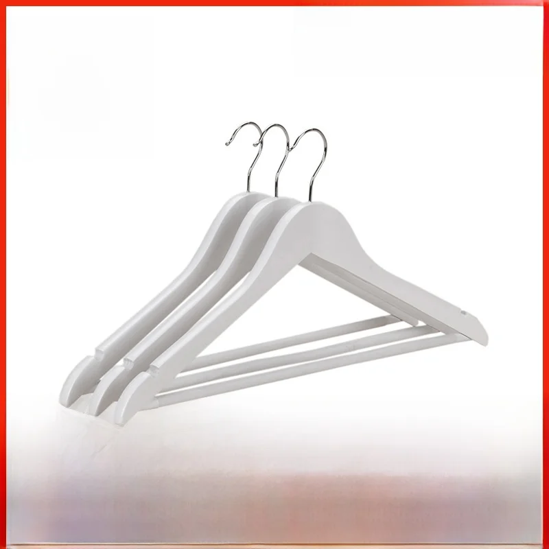 Real Wood Clothes Hanger for Bridal Shop Hotel No Trace Wide Shoulder Anti-Slip Dress Hanger Wood Clothes Hanger