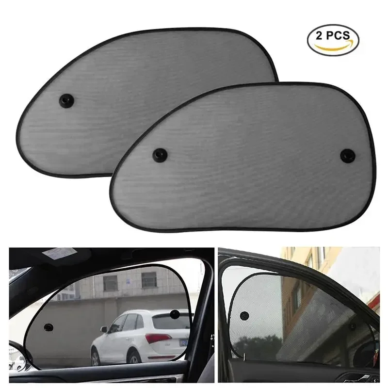 2 Stück Baby-Autofenster-Sonnenschutz für Seitenfenster, Sonnenschutz, Sichtschutz, UV-Schutz, Netz, Auto-Sonnenschutz-Abdeckung Image