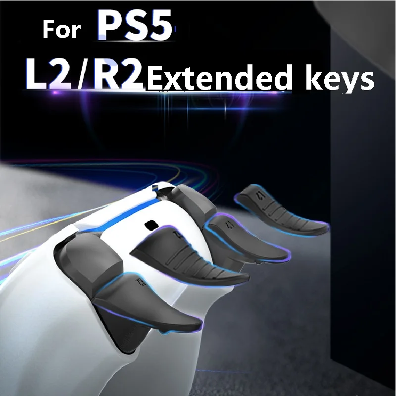 Neue Für PS5 Controller 2,0 Joystick Verlängerung Tasten L2 R2 Verlängerung Tasten Für P5 Gamepad Trigger Tasten Nicht-slip verlängerung Tasten Image