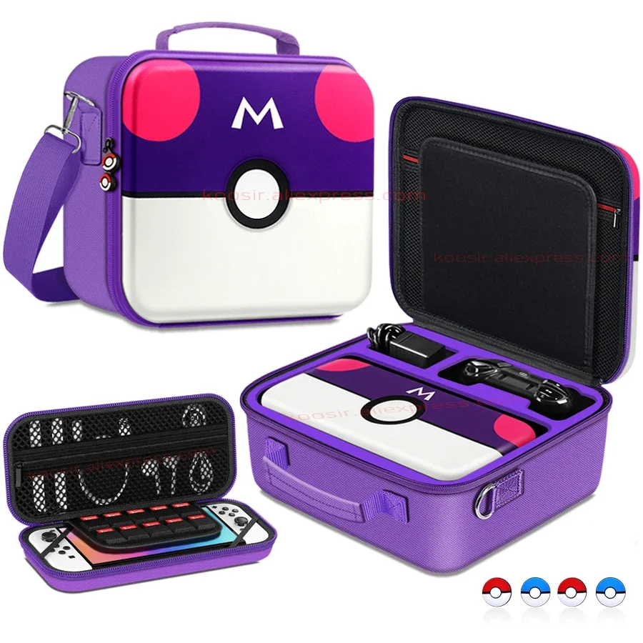 Süße Trage tasche für Nintendo Switch, Hardcover Shell Aufbewahrung, Umhängetasche für Nintendo Switch Oled Console & Zubehör Image