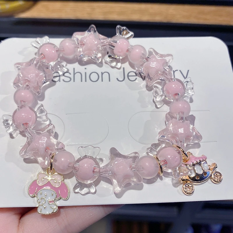 Neues Cartoon-Sternenstaub-Armband, Zimthund-Beste-Freunde-Haargummi, Niedliche Mädchen-Haaraccessoires, Clomimi-Armband Image